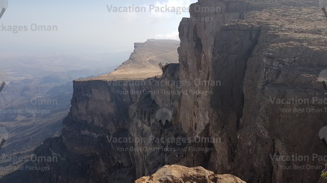 A breathtaking view from a high point at Qara mountains in Salalah.